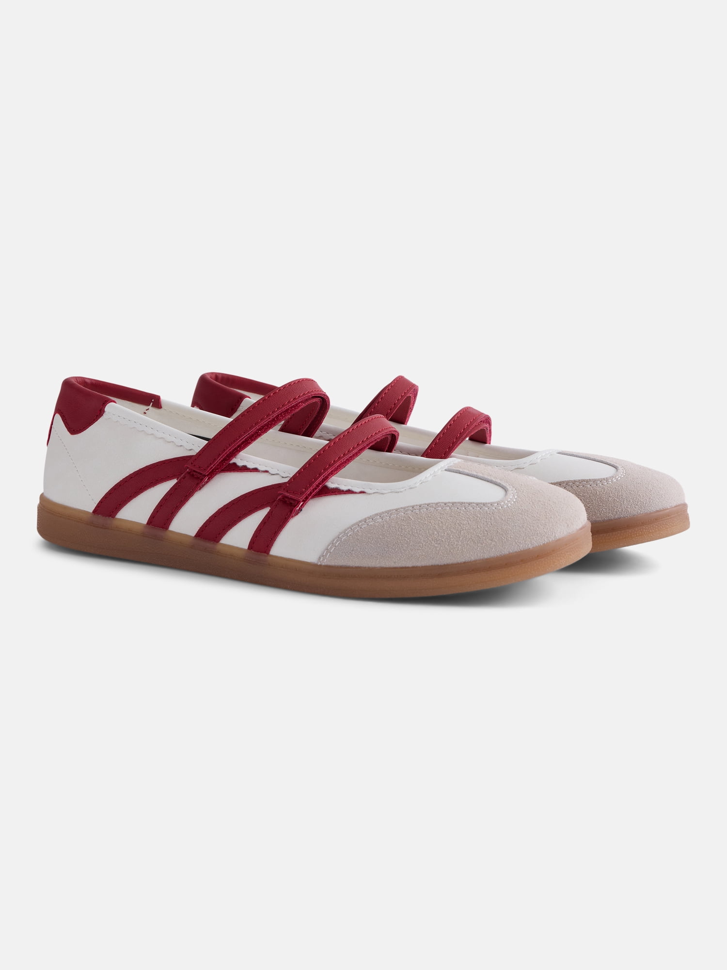No Boundaries Women’s Strappy Ballet Sneakers