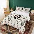 thumbnail image 2 of Erosebridal Beige Aztec Full Size Comforter Sets, Farmhouse Dreamcatcher Cow Skull Print Bedding Sets, Reversible 3 Pieces, 1 Comforter and 2 Pillowcases, 2 of 6