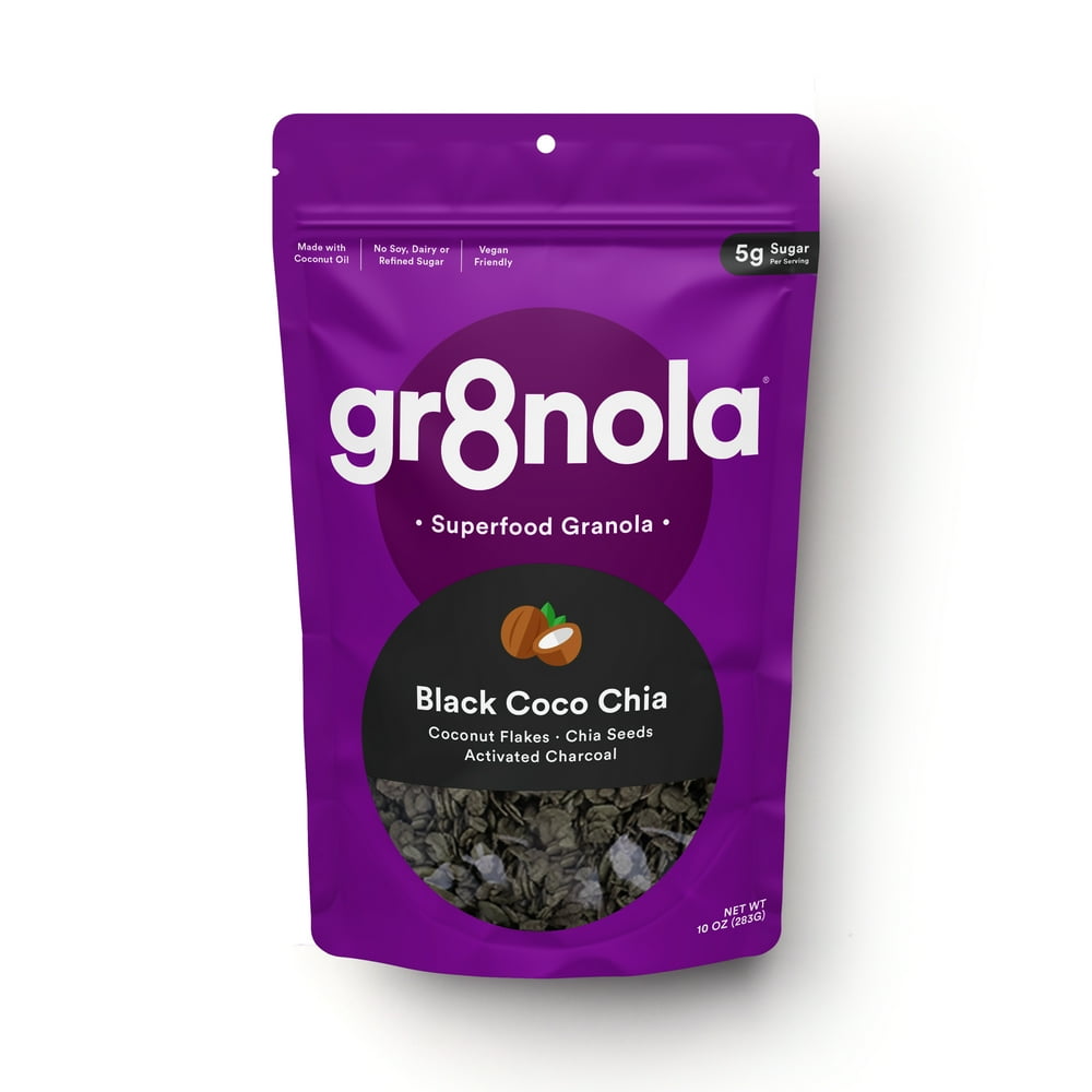 gr8nola, Superfood Granola, Black Coco Chia, 10oz