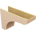 thumbnail image 5 of 10"W x 30"D x 20"H Classic Legacy Rough Cedar Woodgrain TimberThane Corbel, Primed Tan, 5 of 6