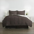 thumbnail image 2 of iEnjoy Home 8-PC Premium Modern Microfiber Full Bed in a Bag in Chocolate, 2 of 3