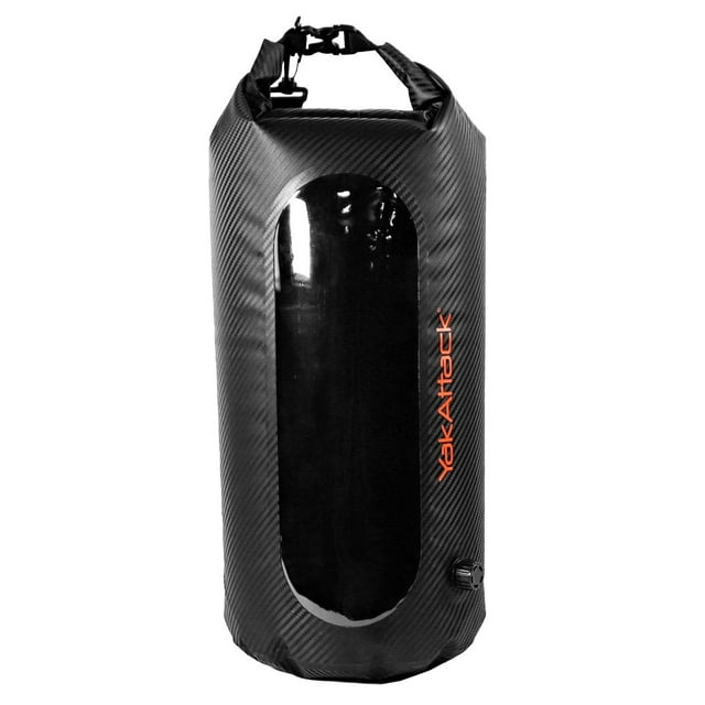Bolsa Estanca YakAttack 20L con Cierre Enrollable Impermeable Carbono Negro
