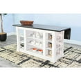 thumbnail image 3 of Sunny Designs Carriage House Kitchen Island with Drop Leaf, Wood Espresso, 38 in, 3 of 8