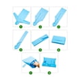 thumbnail image 4 of Poncho de lluvia portátil para adultos, Poncho de lluvia PEVA con capucha, puños elásticos, Poncho de lluvia largo, 4 of 6