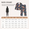 thumbnail image 4 of Pajama Sets for Women 2 Pcs, Paisley Pattern No.90116 Button Down Long Sleeve Sleepwear Lounge PJ Sets, 4 of 6