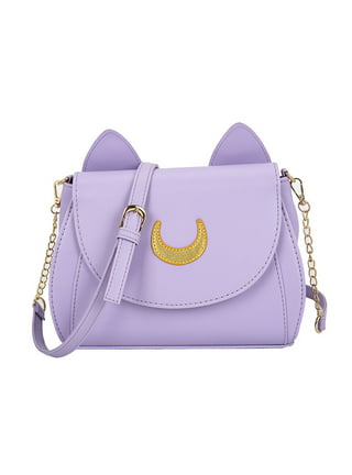 Hollow Crescent Moon Bag Charm, Space Handbag Purse Clip – Purple Wyvern  Jewels