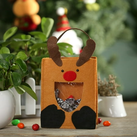 Festnight Lovely Reindeer Christmas Gift Candy Cookie Chocolate Bag Festival