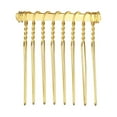thumbnail image 5 of Unique Bargains 12 Pcs No Slip Hair Side Combs Accessories Metal 1.3" Gold Tone, 5 of 6