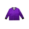thumbnail image 3 of Zaldita Boys Padded Goalkeeper Jersey Goalie Shirts Adult Long Sleeve Soccer Jersey Training Uniform Purple 16, 3 of 5