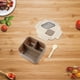thumbnail image 5 of Fiambrera para microondas con divisores, recipiente de plástico estilo bento con taza para salsa, 1 compartimento para comidas frías o calientes, a prueba de fugas y portátil para almuerzos, 5 of 8