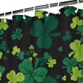 thumbnail image 2 of Ensemble de Rideau de Douche avec Encliquetable, Feuille de Trèfle Chanceuse Irlandaise Vacances (2) Rideaux de Douche Imperméables Doublure de Douche Décorative en Polyester, 72x72 Pouces, 2 of 4