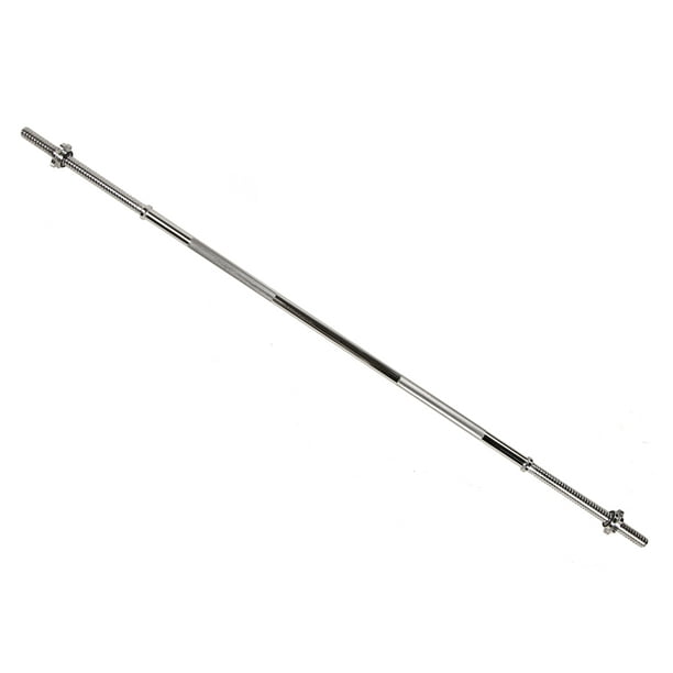 BalanceFrom 1Inch Diameter Threaded Chrome Barbell with Lock Collars
