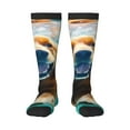 thumbnail image 2 of Lsque Dog Underwater Adventure Printed Crew Socks Men's Women's LightWeight Thin Casual Calf Socks ,Knee High Socks,Cotton Socks, 2 of 9