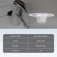 thumbnail image 3 of Stainless Steel Drainer Basin Filter Mesh Sink Strainer 3.5 Inch Top Diameter, 3 of 9