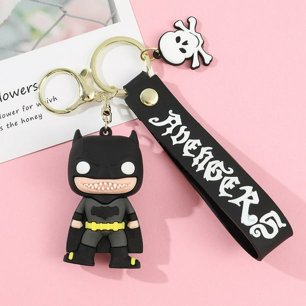 LLavero de silicona de Los Vengadores de Disney con creatividad individualizada, colgante de Anime de dibujos animados, llavero de coche, bolsa de teléfono móvil, regalo de joyería para niños Fivean unisex