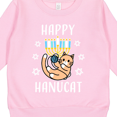 thumbnail image 3 of Inktastic Happy Hanucat with Menorah Toddler Sweatshirt, 3 of 4