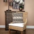 thumbnail image 2 of Black and Sand Woven Decorative Pillow, 2 of 6