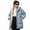 Blue, variant on Teylalorva Outerwear Jackets for Girls Mid Length Hooded Down Cotton Puffer Coat with Pockets Winter Autumn（2-11） Watermelon Red Size 140