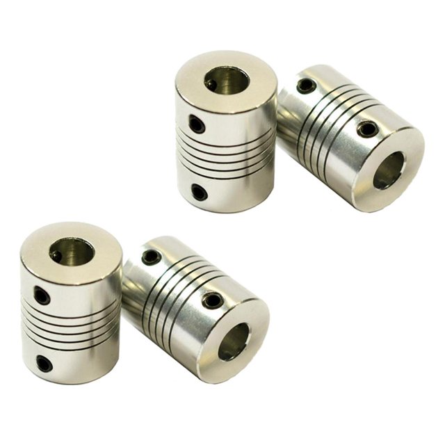 2 Pares De Acopmientos Flexibles Acopdor De A 8 Mm Para Impresora 3D, Absorción De Golpes Y Resistencia Al shamjiam Acoplamientos flexibles de 5 mm a 8 mm