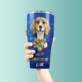 thumbnail image 3 of Autism Awareness Beagle Accept Understand Love 30oz Stainless Steel Tumbler Insulated Cup with Lid Beagles Dog Lover Gifts Idea - 12003, 3 of 5