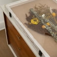 thumbnail image 4 of HBCY Creations 18x24 Whitewash Wood Shadow Box Display Case - Solid Wood with Acrylic Window - Security Latch - For Mementos and Keepsakes, 4 of 9