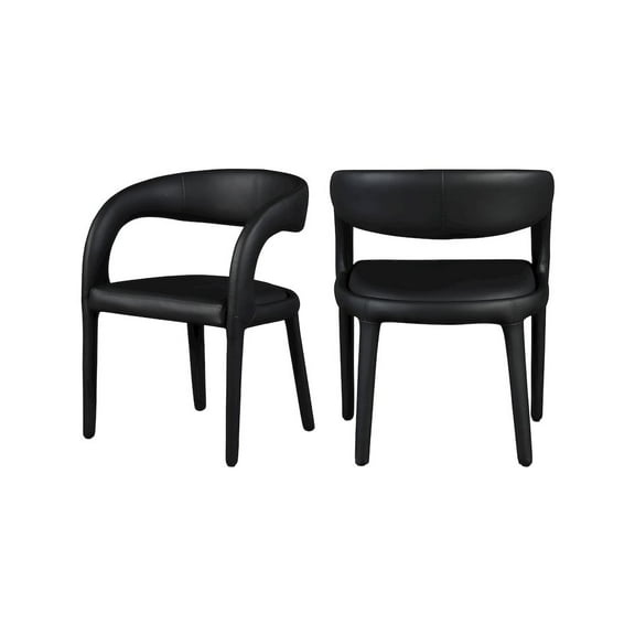 Meridian Furniture Sylvester Black Vegan Leather Dining Chair