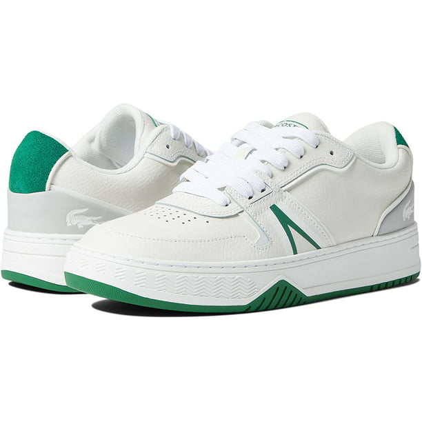 Lacoste Mens L001 Sneakers 9 White/Green