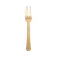 thumbnail image 3 of Balsa Circle 24 Pieces 7" Gold Hammered Design Plastic Forks Disposable Catering Tableware, 3 of 8