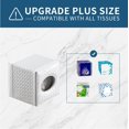 thumbnail image 3 of Rawiri Caja de pañuelos cuadrada, actualización 99% compatible de tamaño grande, moderno soporte para caja de pañuelos para servilletas de papel facial, organizador dispensador de hojas de secador de, 3 of 7