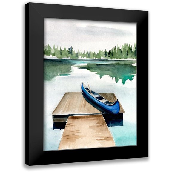 Parker, Jennifer Paxton 12x14 Black Modern Framed Museum Art Print Titled - Lake Views I