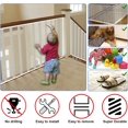 thumbnail image 2 of 10 pies de largo x 2.5 pies de alto, red de seguridad de red de malla para escalera de riel de balcón, productos de seguridad de red de escalera para bebés para interior y exterior (blanco), 2 of 5