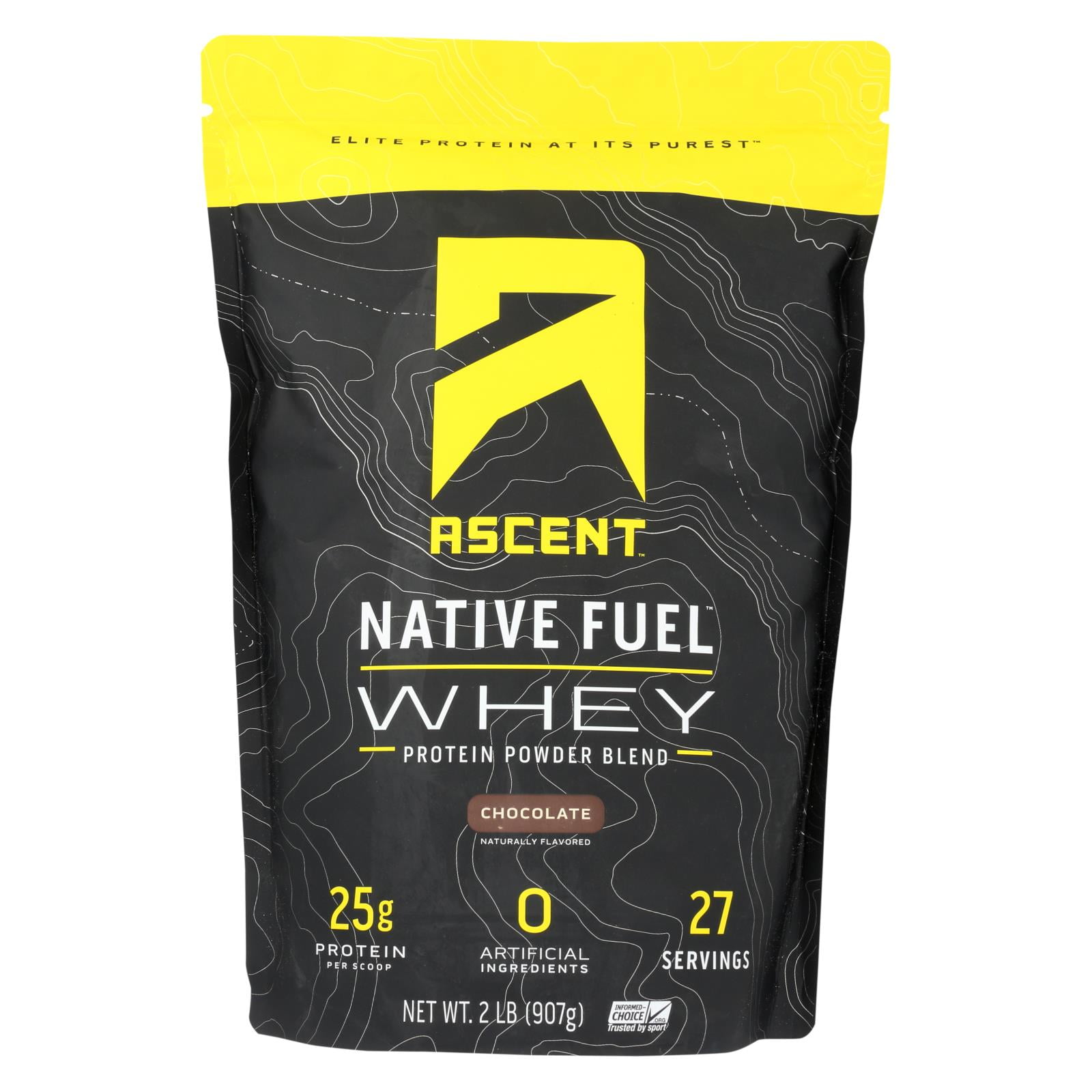 Ascent Native Fuel Chocolate Whey Protein Powder Blend Chocolate 1