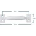thumbnail image 4 of HLONK V171  White Steel Screen Door Handle 2 Piece 2 Per Pack, 4 of 4