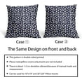 thumbnail image 6 of Navy Blue Cream Dots Pillow Covers 20x20 Set of 2 Boho Design Polka Dot Throw Pillows Modern Trendy Print Outdoor Decorative Pillowcase Square Linen Cushion Cases Decor for Sofa Couch Bed, 6 of 6