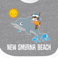 thumbnail image 4 of Inktastic New Smyrna Beach Florida Boys or Girls Baby Bib, 4 of 4