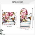 thumbnail image 4 of Disketp Bird And Floral Oven Mitts And Potholders Bbq Gloves-Oven Mitts And Pot Holders With Recycled Infill Silicone Non-Slip Cooking Gloves For Cooking Baking Grilling, 4 of 9