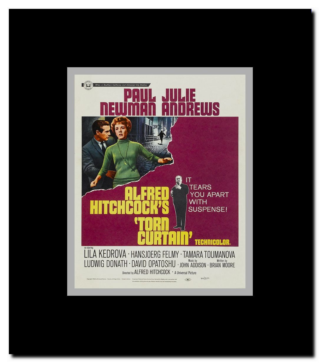 Torn Curtain Framed Movie Poster Walmart Com