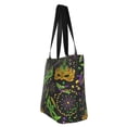 thumbnail image 4 of Gaeub Carnival Mardi Gras3 Printed Tote Bag Grocery Bag Reusable Shoulder Bag with Zip for School Kitchen Park DIY, 4 of 9