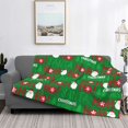 thumbnail image 2 of Zufioo Cute Santa Print Horizontal Flannel Blanket, Anti-wrinkle, Anti-shrinkage, Anti-allergic Plush Blanket, Household Items Suitable for Bedroom-80"x60", 2 of 6