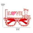 thumbnail image 3 of Xoxingysm Valentine'S Day Party Glasses Decorative Supplies Love Love Glasses Frame Dress Up Holiday Party Photo Props, 1× Party Glasses, 3 of 5
