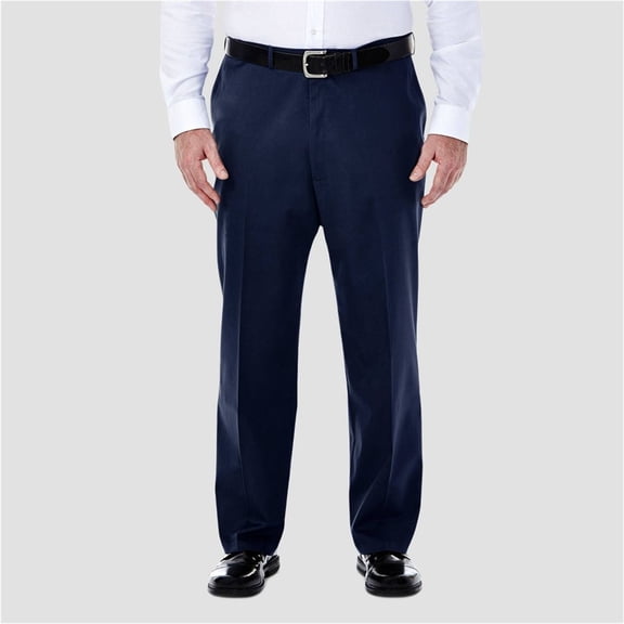 Haggar Men's Big & Tall Premium No Iron Khaki Classic Fit Pant (44W x 29L - 56W x 30L)