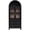 Black, variant on DEALTOPS Freestanding 71" Kitchen Pantry Cabinet with Arched Top, Adjustable Shelves and 2 Large Drawers, White