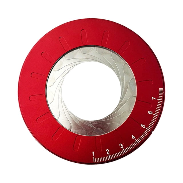 koolsoo Circle Drawing Tool 12.5cm Diameter Versatile Rotatable Round Geometric Tool Red