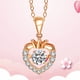 thumbnail image 4 of Collar para mujer, Joyas para mujer, Joyas para mujer, Collar con corazón en movimiento, Collar deportivo, Regalo de San Valentín, Collar de proyección, 4 of 5