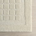 thumbnail image 4 of Rugs USA Fritz Checkered Wool Area Rug, 9' 6" x 13' 6", Fritz Beige, 4 of 10
