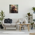 thumbnail image 3 of Stupell Industries Biker Pig on Motorcycle Animals & Insects Painting Gallery Wrapped Canvas Art Print Wall Art, 24 x 24, 3 of 8