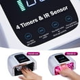 thumbnail image 3 of Lámpara de uñas UV LED Purtato Professional recargable 96W, 3 of 9