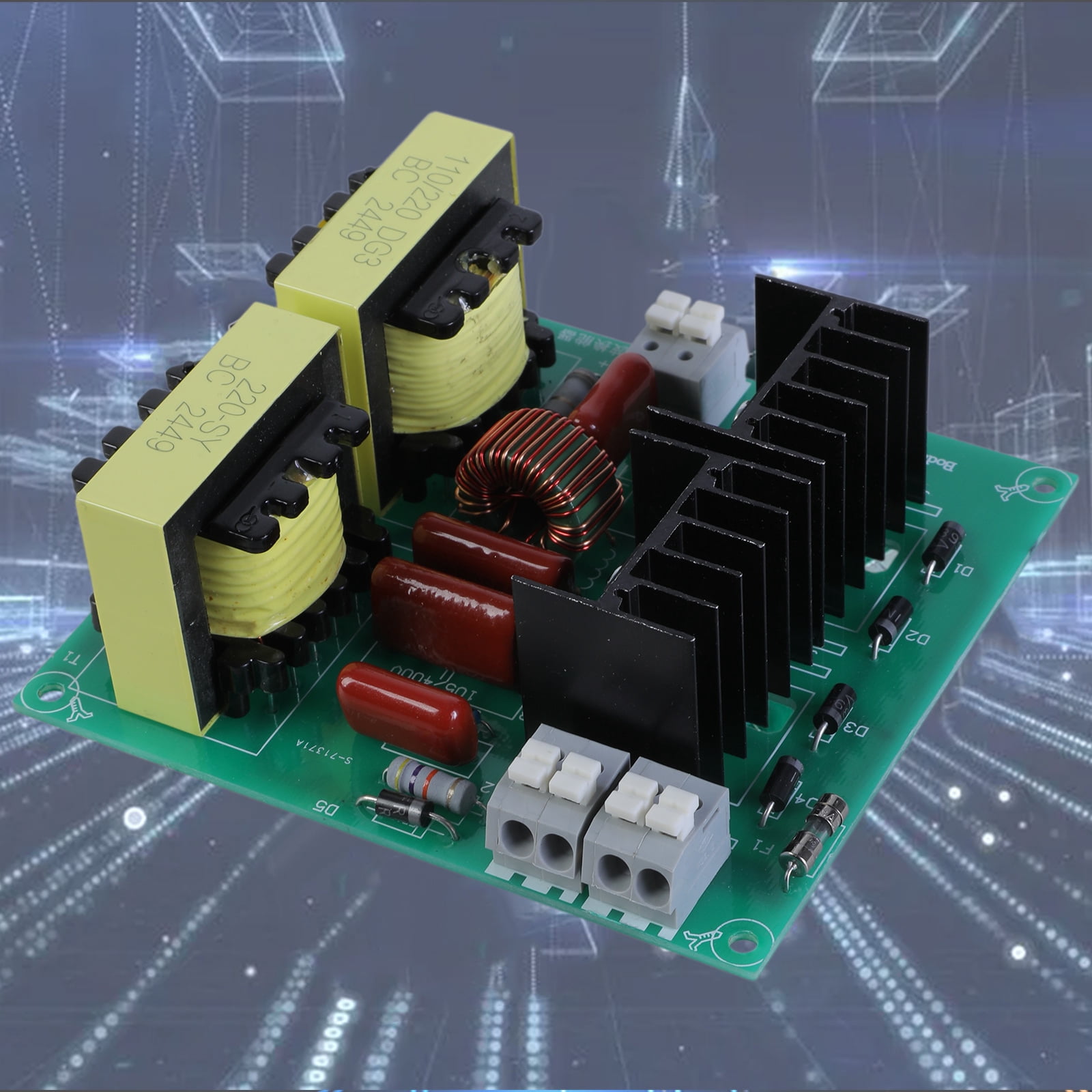 Ultrasonic Cleaner Circuit Board Kits, 150W 40KHz Power with 3 Transducers for Efficient Cleaning