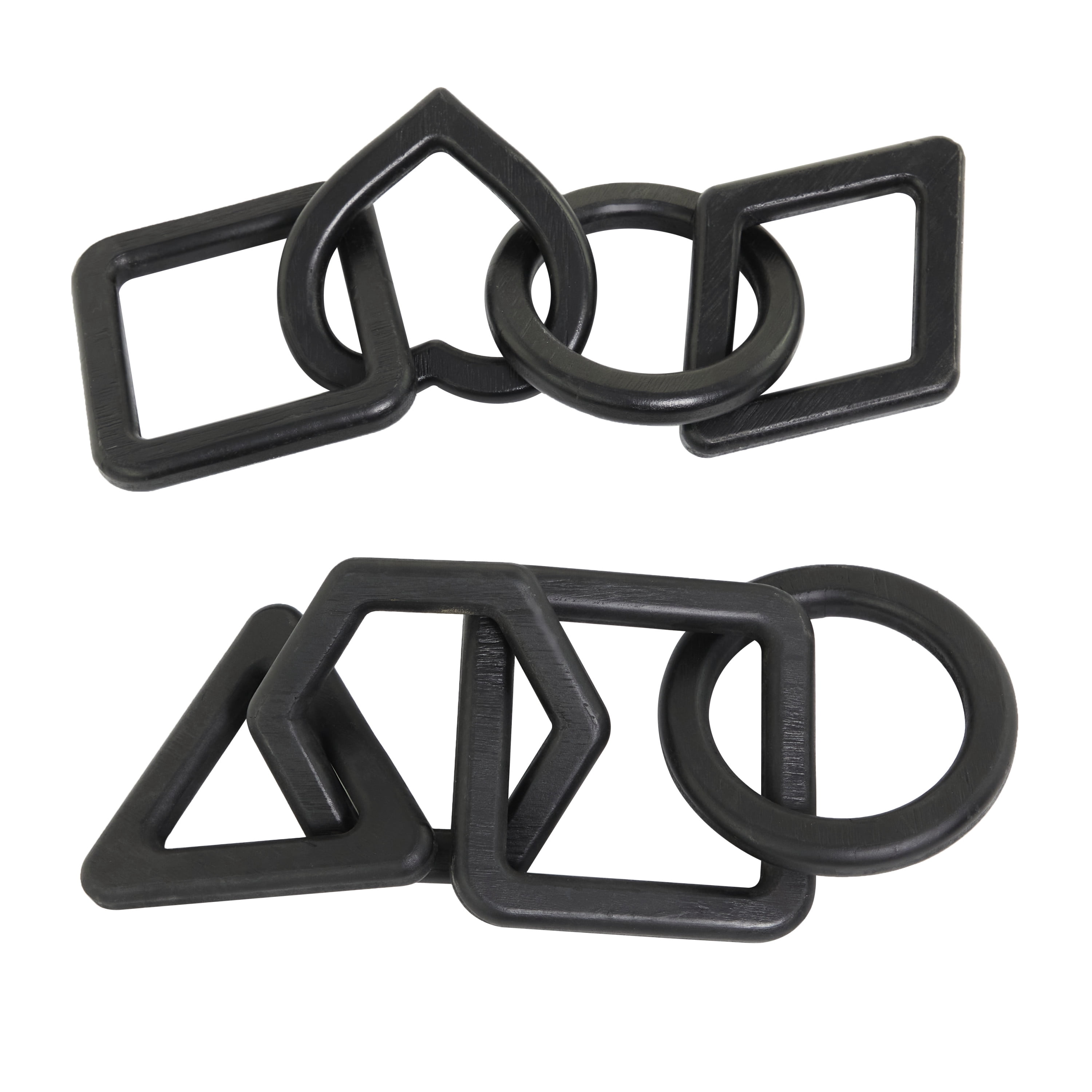 16", 15"W Black Wood Chain Sculpture, by CosmoLiving by Cosmopolitan (2 Count)