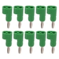 thumbnail image 4 of Conector banana, 10 piezas/juego, 4 mm, sin soldadura, con tornillo abierto, conector banana, diseño de primera clase, 4 of 9